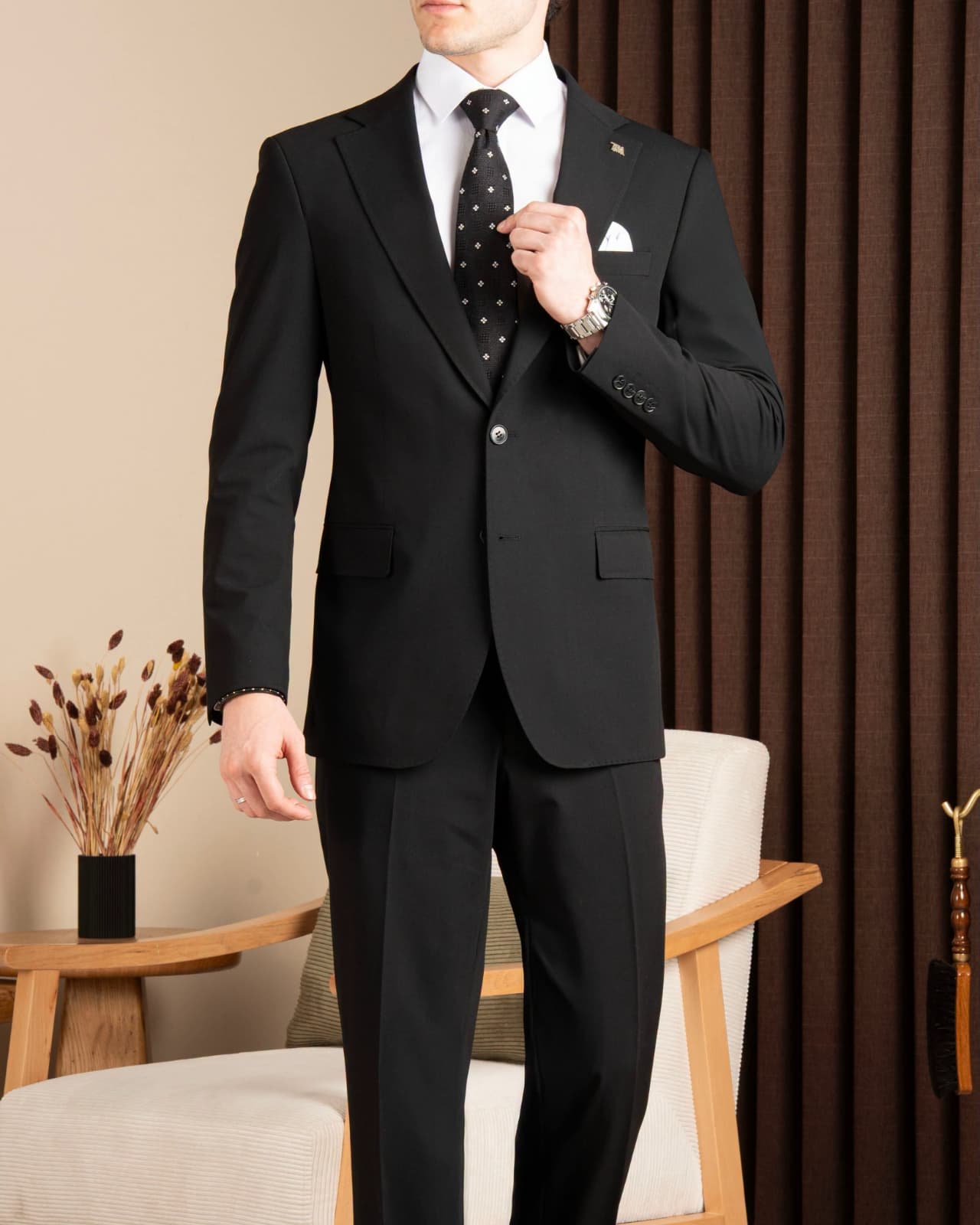 Costume Classique Noir Premium